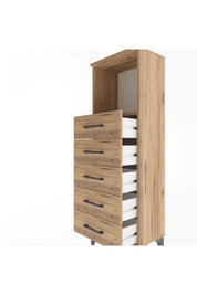 Arges Dolap Tek Raflı 5 Çekmeceli 44x30x134 - S16M075V9A