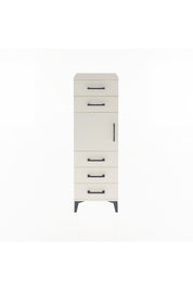 Arges Dolap Tek Raflı 5 Çekmeceli Tek Kapaklı 44x30x134 - S16M076V1A