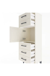 Arges Dolap Tek Raflı 5 Çekmeceli Tek Kapaklı 44x30x134 - S16M076V1A