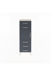 Arges Dolap Tek Raflı 5 Çekmeceli Tek Kapaklı 44x30x134 - S16M076V2A
