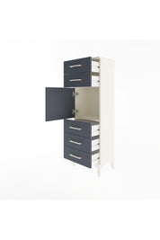 Arges Dolap Tek Raflı 5 Çekmeceli Tek Kapaklı 44x30x134 - S16M076V2A