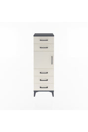 Arges Dolap Tek Raflı 5 Çekmeceli Tek Kapaklı 44x30x134 - S16M076V4A