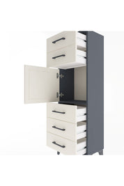 Arges Dolap Tek Raflı 5 Çekmeceli Tek Kapaklı 44x30x134 - S16M076V4A