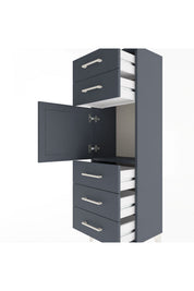 Arges Dolap Tek Raflı 5 Çekmeceli Tek Kapaklı 44x30x134 - S16M076V5A