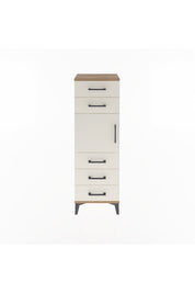 Arges Dolap Tek Raflı 5 Çekmeceli Tek Kapaklı 44x30x134 - S16M076V7A