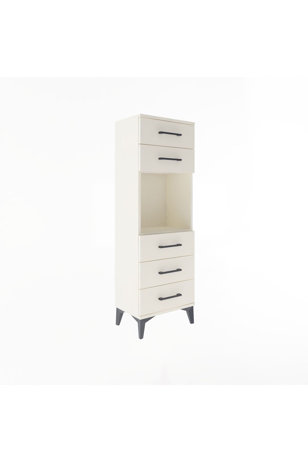 Arges Dolap Tek Raflı 5 Çekmeceli 44x30x134 - S16M077V1A