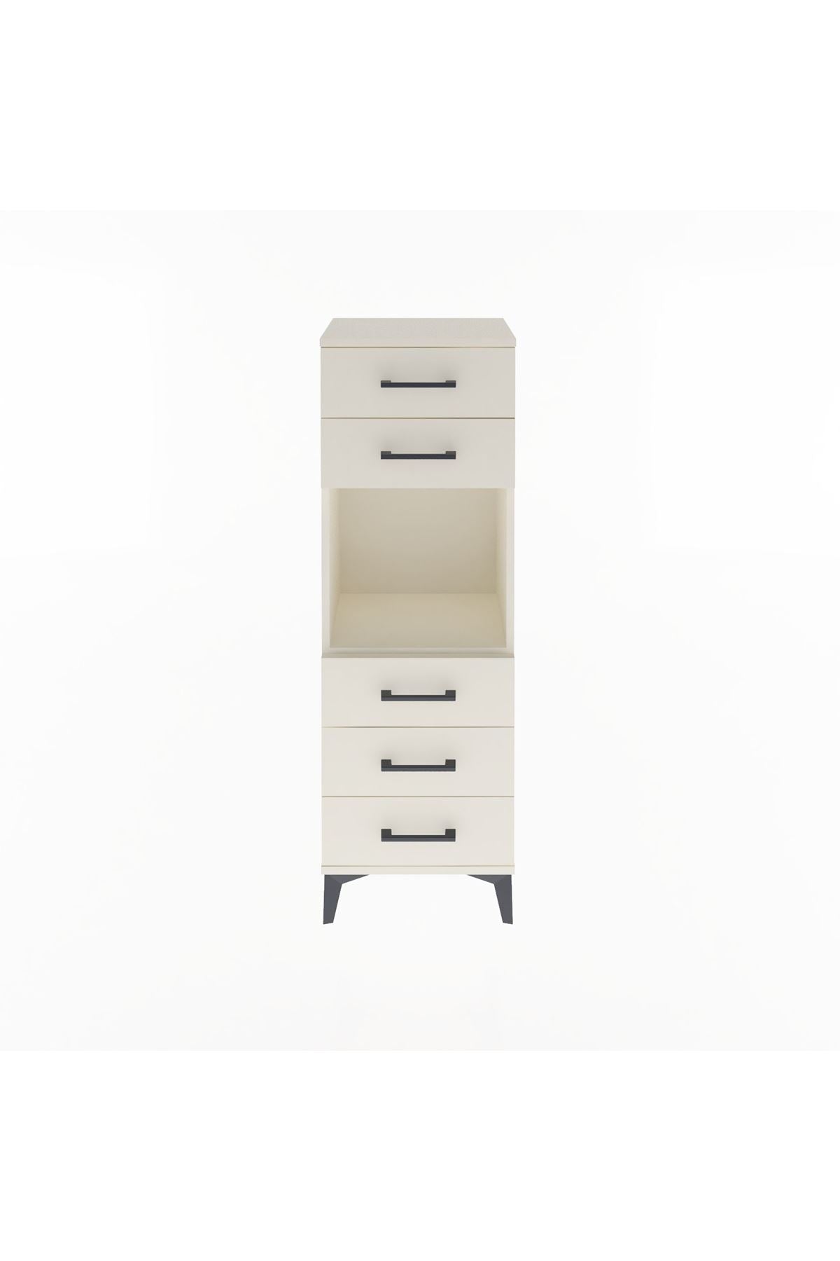 Arges Dolap Tek Raflı 5 Çekmeceli 44x30x134 - S16M077V1A