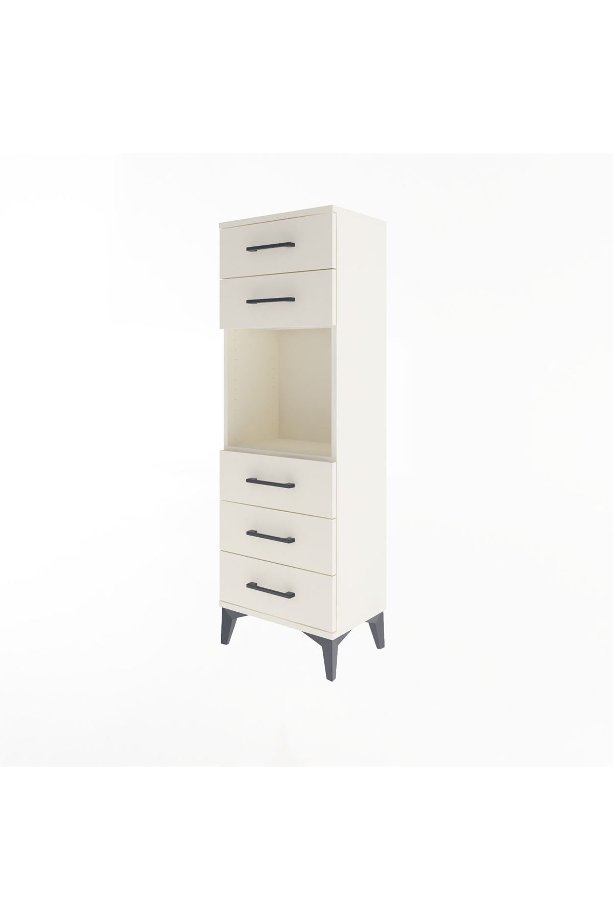Arges Dolap Tek Raflı 5 Çekmeceli 44x30x134 - S16M077V1A