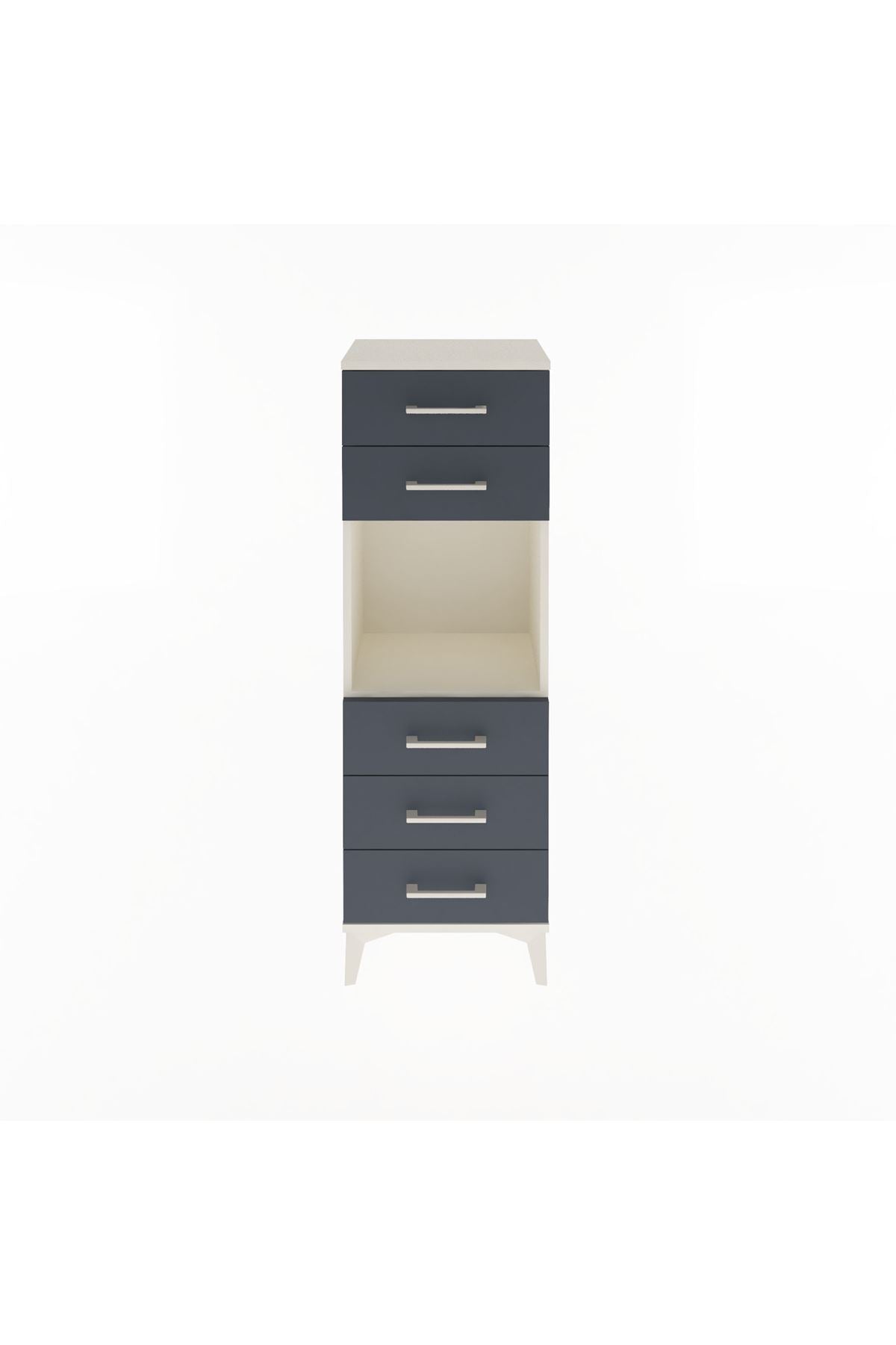 Arges Dolap Tek Raflı 5 Çekmeceli 44x30x134 - S16M077V2A