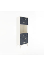 Arges Dolap Tek Raflı 5 Çekmeceli 44x30x134 - S16M077V2A