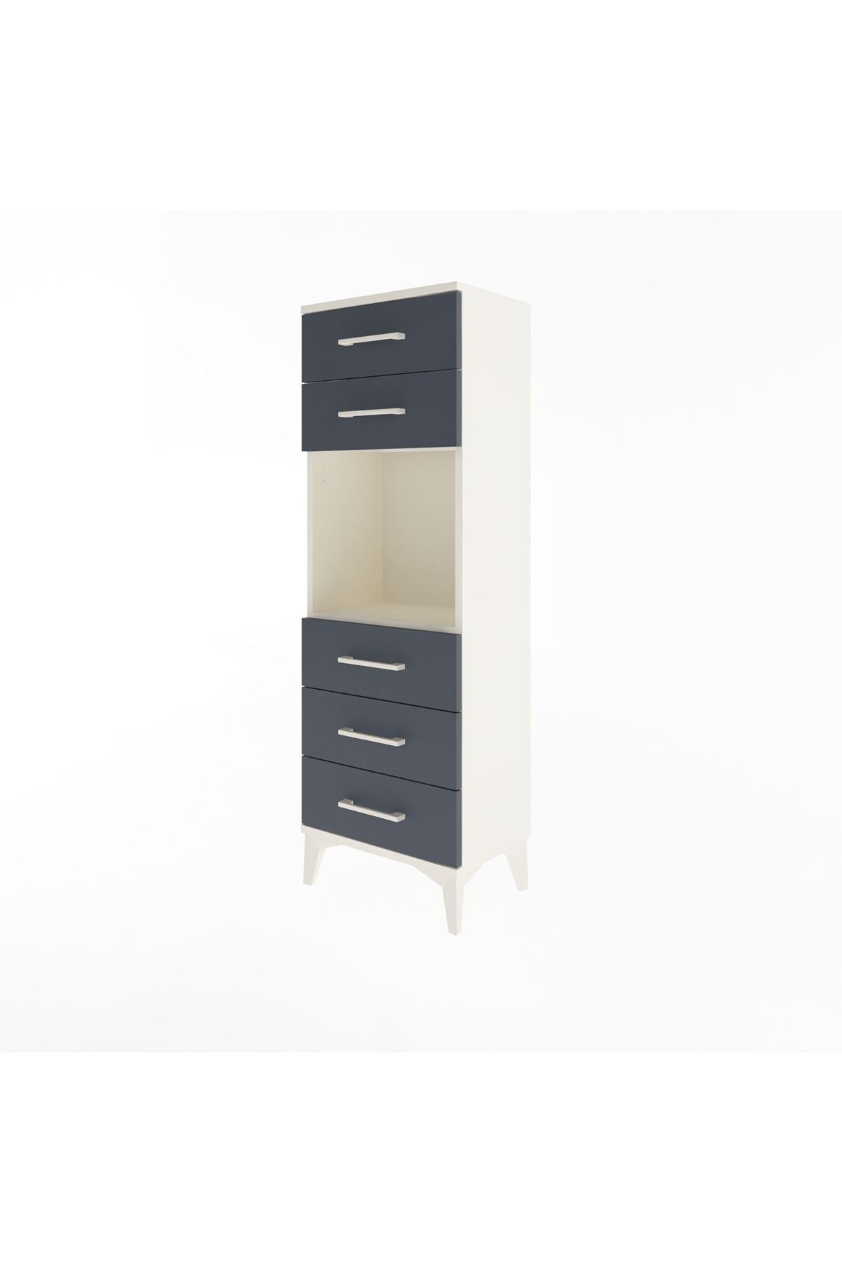 Arges Dolap Tek Raflı 5 Çekmeceli 44x30x134 - S16M077V2A