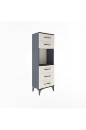 Arges Dolap Tek Raflı 5 Çekmeceli 44x30x134 - S16M077V4A