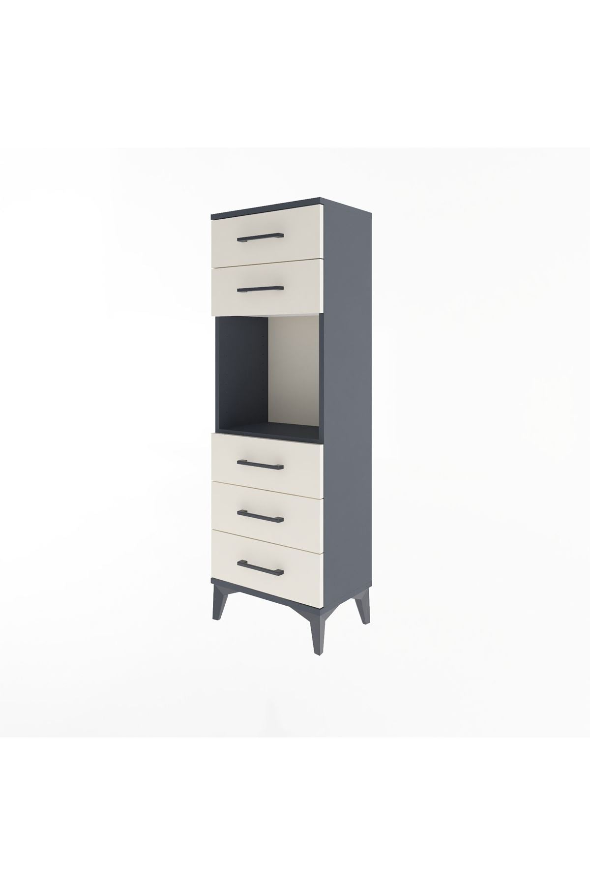 Arges Dolap Tek Raflı 5 Çekmeceli 44x30x134 - S16M077V4A