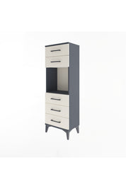 Arges Dolap Tek Raflı 5 Çekmeceli 44x30x134 - S16M077V4A