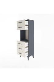 Arges Dolap Tek Raflı 5 Çekmeceli 44x30x134 - S16M077V4A