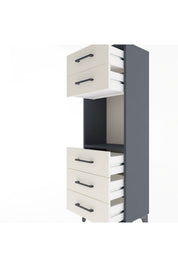 Arges Dolap Tek Raflı 5 Çekmeceli 44x30x134 - S16M077V4A
