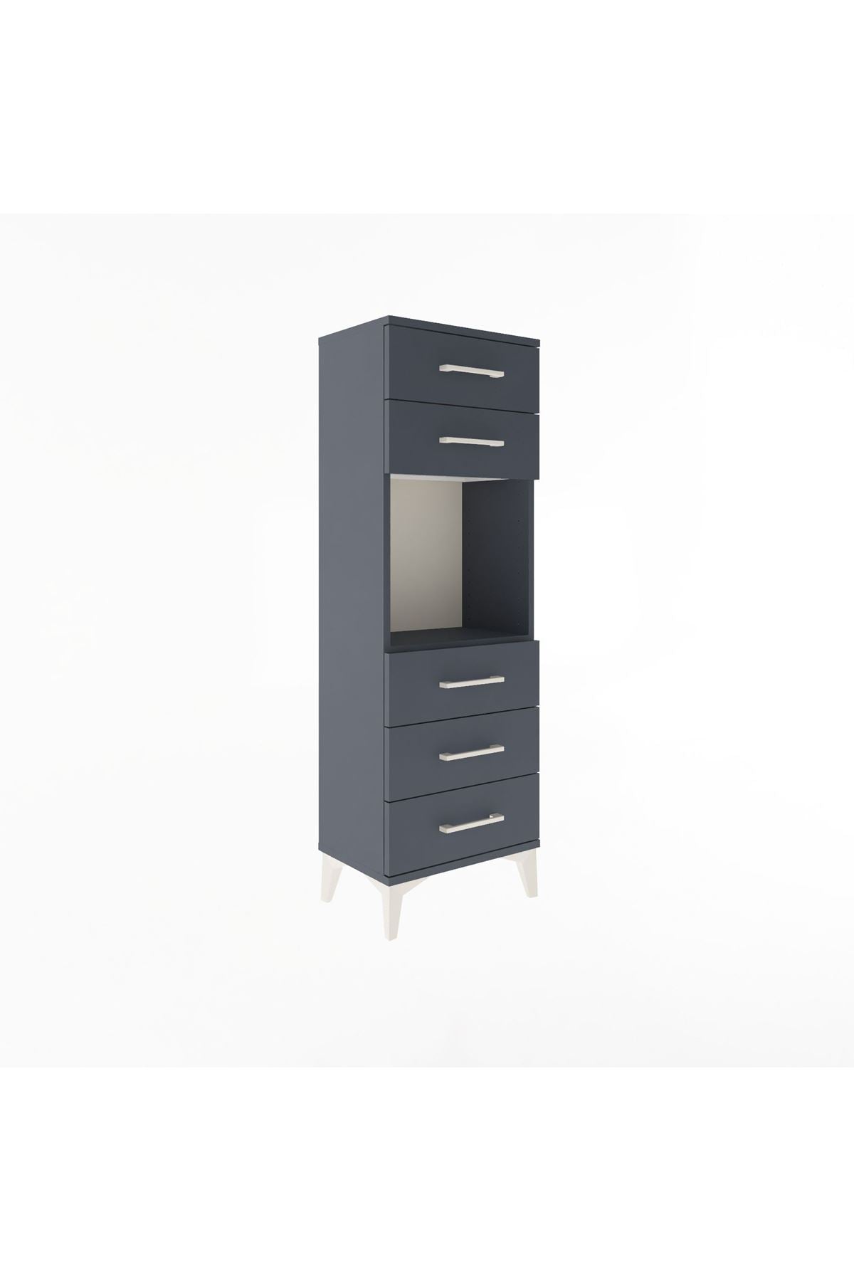 Arges Dolap Tek Raflı 5 Çekmeceli 44x30x134 - S16M077V5A
