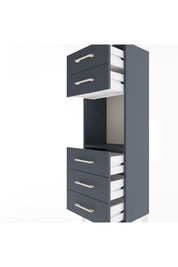 Arges Dolap Tek Raflı 5 Çekmeceli 44x30x134 - S16M077V5A