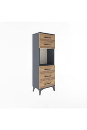 Arges Dolap Tek Raflı 5 Çekmeceli 44x30x134 - S16M077V6A