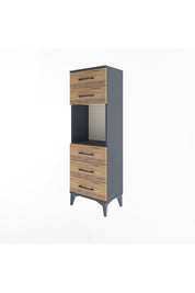 Arges Dolap Tek Raflı 5 Çekmeceli 44x30x134 - S16M077V6A