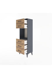 Arges Dolap Tek Raflı 5 Çekmeceli 44x30x134 - S16M077V6A