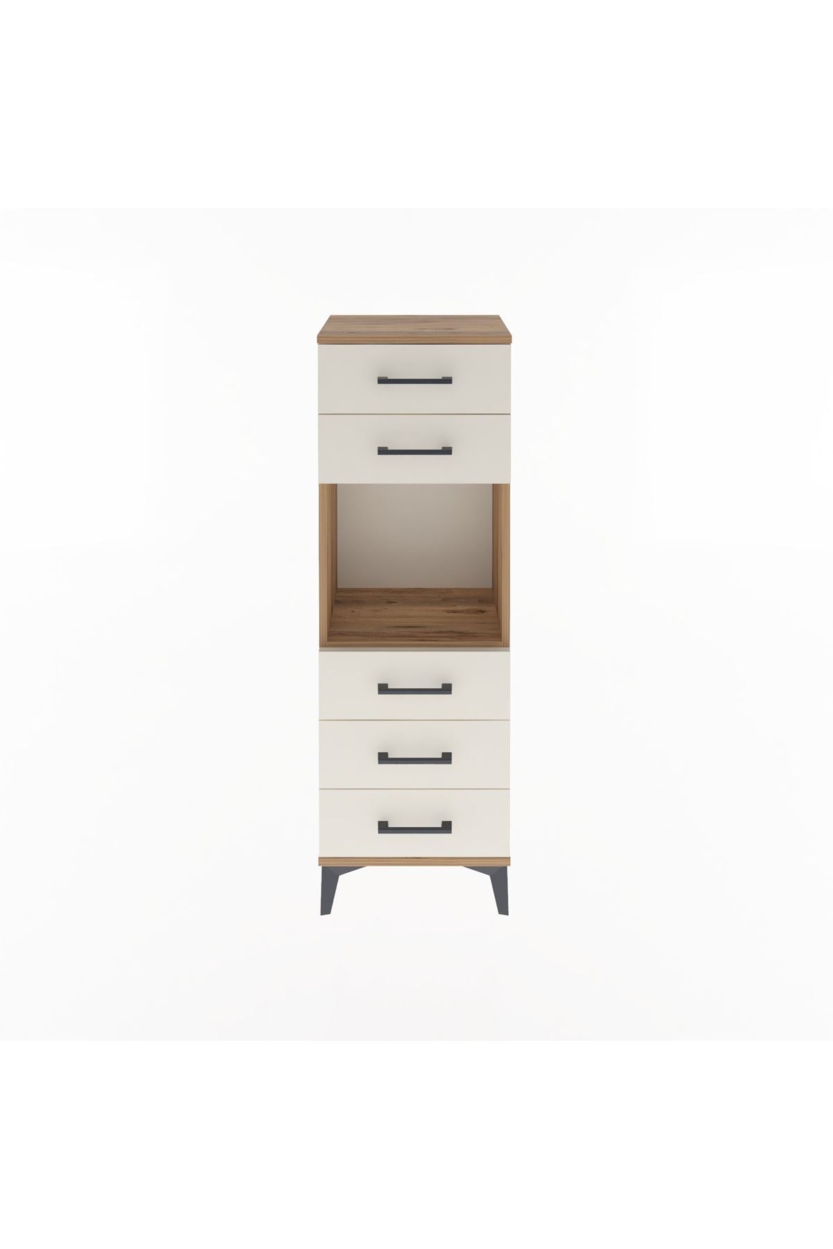 Arges Dolap Tek Raflı 5 Çekmeceli 44x30x134 - S16M077V7A