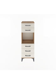 Arges Dolap Tek Raflı 5 Çekmeceli 44x30x134 - S16M077V7A