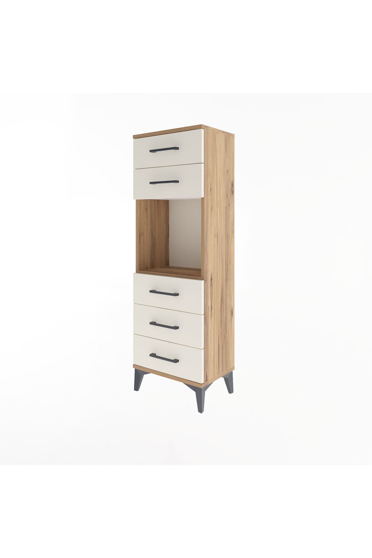 Arges Dolap Tek Raflı 5 Çekmeceli 44x30x134 - S16M077V7A