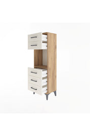 Arges Dolap Tek Raflı 5 Çekmeceli 44x30x134 - S16M077V7A