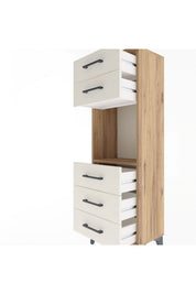 Arges Dolap Tek Raflı 5 Çekmeceli 44x30x134 - S16M077V7A