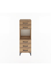 Arges Dolap Tek Raflı 5 Çekmeceli 44x30x134 - S16M077V9A
