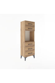 Arges Dolap Tek Raflı 5 Çekmeceli 44x30x134 - S16M077V9A