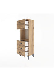 Arges Dolap Tek Raflı 5 Çekmeceli 44x30x134 - S16M077V9A