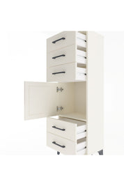 Arges Dolap Tek Raflı 5 Çekmeceli Tek Kapaklı 44x30x134 - S16M078V1A