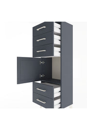 Arges Dolap Tek Raflı 5 Çekmeceli Tek Kapaklı 44x30x134 - S16M078V5A