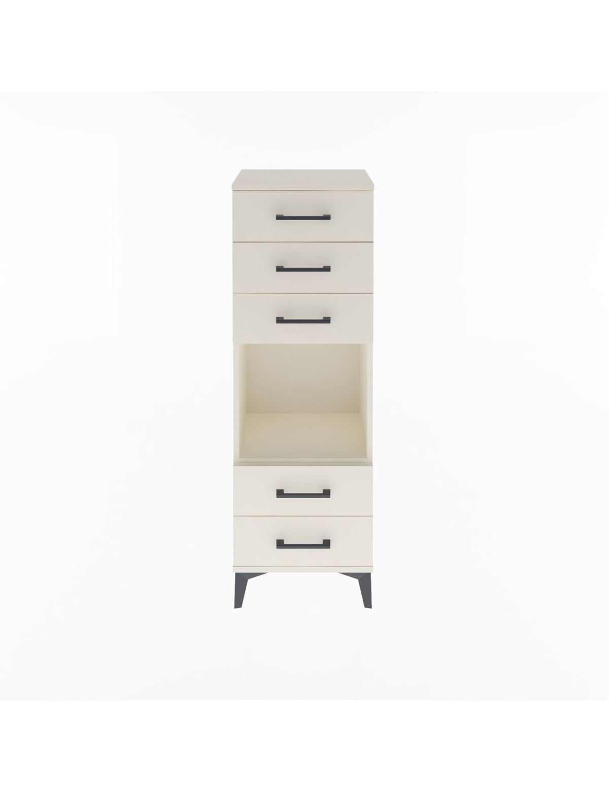 Arges Dolap Tek Raflı 5 Çekmeceli 44x30x134 - S16M079V1A