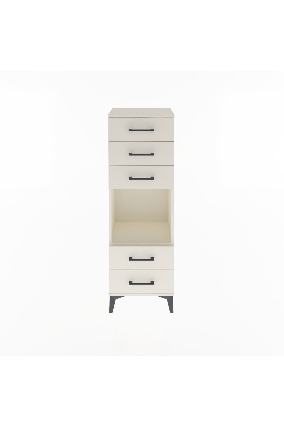 Arges Dolap Tek Raflı 5 Çekmeceli 44x30x134 - S16M079V1A