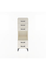 Arges Dolap Tek Raflı 5 Çekmeceli 44x30x134
