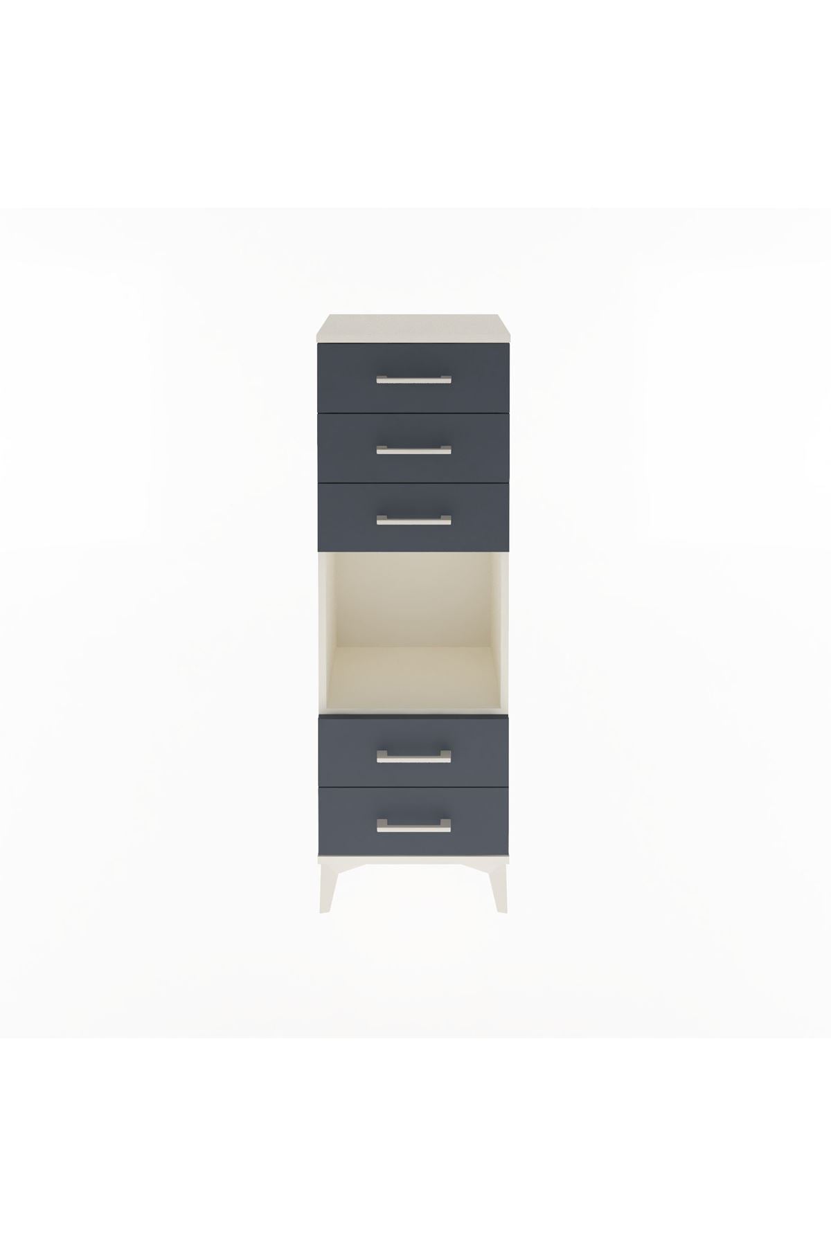 Arges Dolap Tek Raflı 5 Çekmeceli 44x30x134 - S16M079V2A
