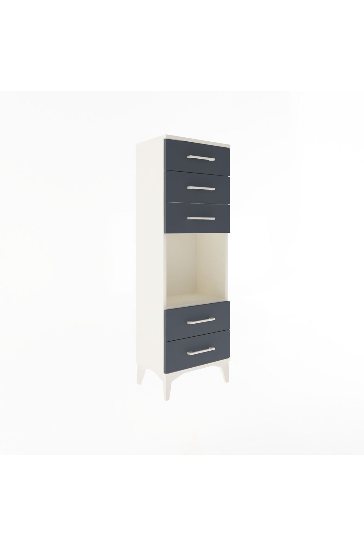 Arges Dolap Tek Raflı 5 Çekmeceli 44x30x134 - S16M079V2A