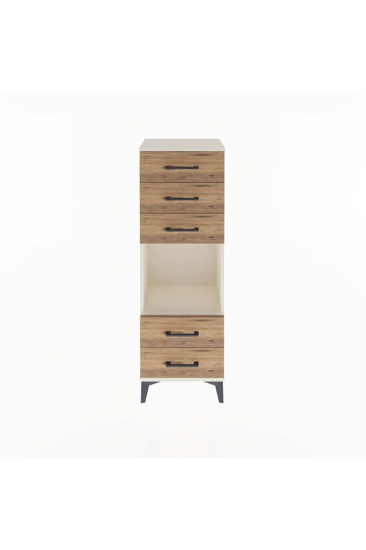 Arges Dolap Tek Raflı 5 Çekmeceli 44x30x134 - S16M079V3A