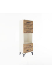 Arges Dolap Tek Raflı 5 Çekmeceli 44x30x134 - S16M079V3A