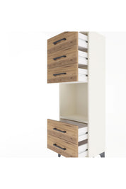 Arges Dolap Tek Raflı 5 Çekmeceli 44x30x134 - S16M079V3A