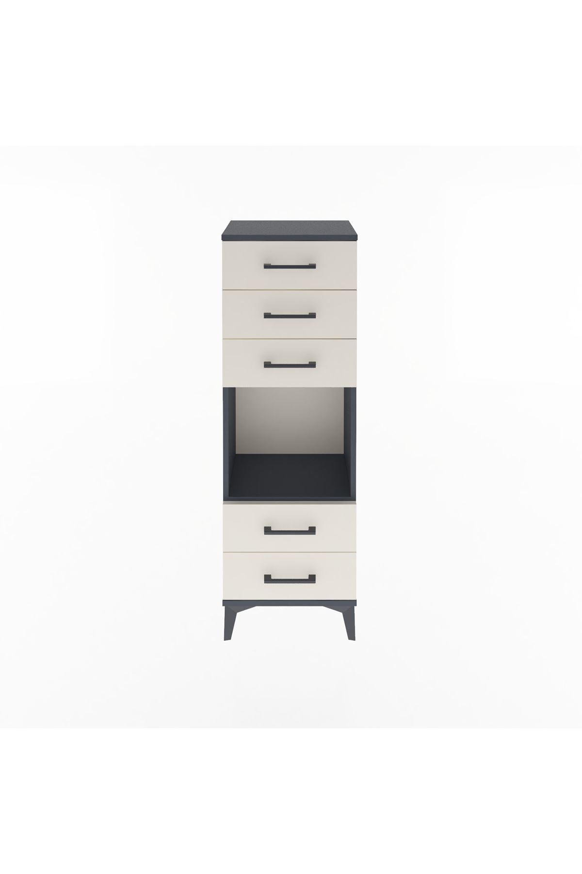 Arges Dolap Tek Raflı 5 Çekmeceli 44x30x134 - S16M079V4A