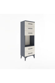 Arges Dolap Tek Raflı 5 Çekmeceli 44x30x134 - S16M079V4A