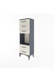 Arges Dolap Tek Raflı 5 Çekmeceli 44x30x134 - S16M079V4A