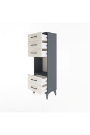Arges Dolap Tek Raflı 5 Çekmeceli 44x30x134 - S16M079V4A