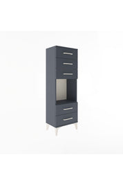 Arges Dolap Tek Raflı 5 Çekmeceli 44x30x134 - S16M079V5A