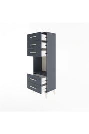 Arges Dolap Tek Raflı 5 Çekmeceli 44x30x134 - S16M079V5A