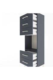 Arges Dolap Tek Raflı 5 Çekmeceli 44x30x134 - S16M079V5A